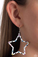 Confetti Craze - White Earring