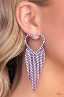 Sumptuous Sweethearts - Purple Earrings