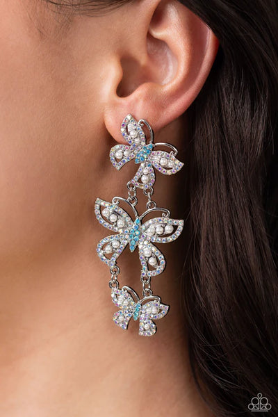 Fluttering Finale - Multi Post Earrings