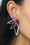 Twinkling Tulip - Pink Post Earrings