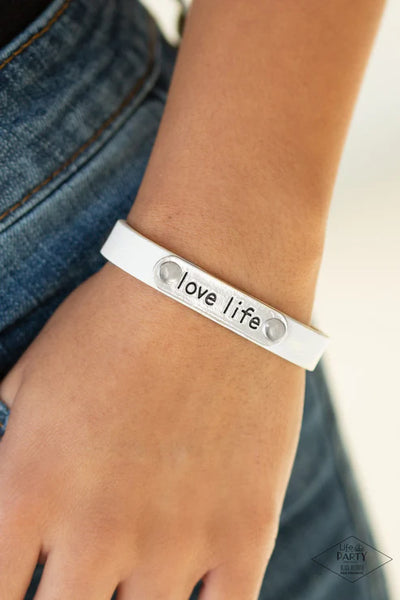 Love Life - White Bracelet