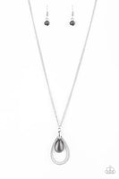 Teardrop Tranquility - Black Necklace