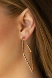 Geo Grunge - Gold Earrings