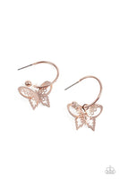 Butterfly Freestyle - Rose Gold Earrings