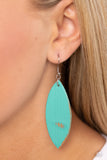 Leather Lounge - Blue Earring