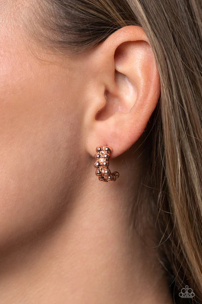 Bubbling Beauty - Copper Earrings