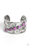 Still FLORAL Stones - Purple Bracelet