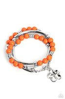 Off the WRAP - Orange Bracelet