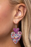 Flirting Flourish - Pink Earrings