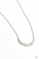 White Collar Whimsy - Blue Necklace