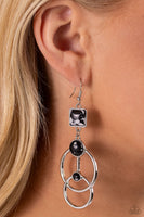 Interlocked Influence - Black Earring