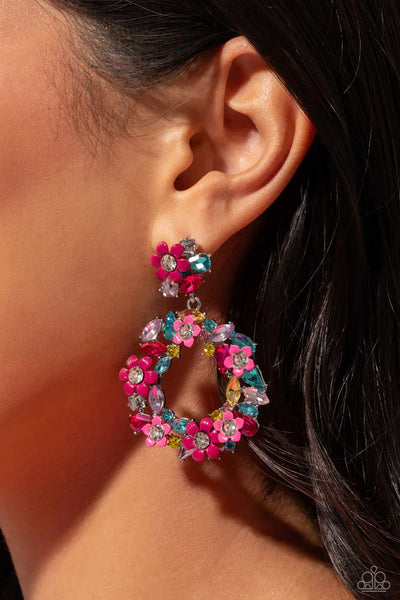 Wreathed In Wildflowers - Multi Post Earrings