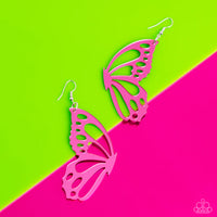 WING of the World - Pink Earrings