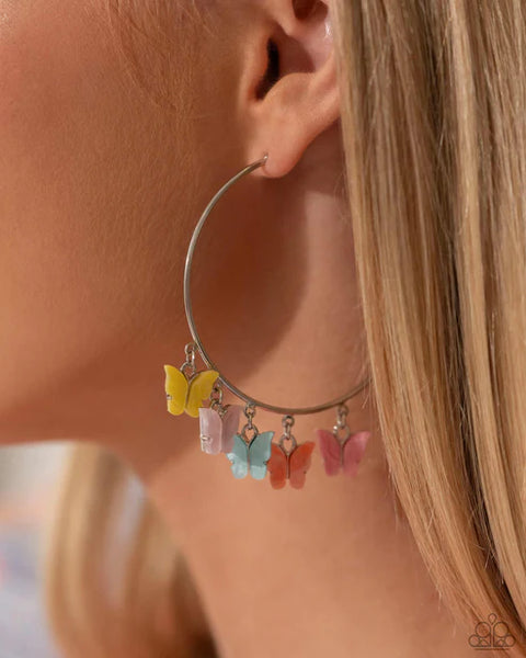 Bemusing Butterflies - Multi Earrings