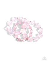 Glittery Gala - Pink Bracelet