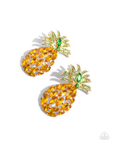 Pineapple Pizzazz - Yellow Earring