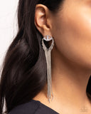 Elongated Effervescence - White Earring