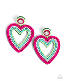 Headfirst Heart - Green Post Earrings