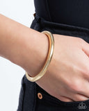 Stubborn Simplicity - Gold Bracelet