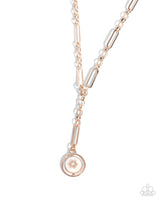 Falling For A Shooting Star - Rose Gold Necklace