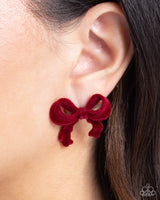 Dapper Dedication - Red Earring