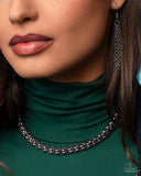 Double Demand - Silver Necklace
