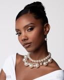 Sophisticated to the Max - White Necklace
