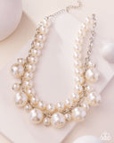 Sophisticated to the Max - White Necklace