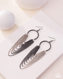 Focused Fringe - Black Earring