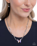 Gliding Glitz - Orange Necklace