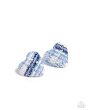 Sweetheart Stitching - Blue Earring
