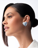 Sweetheart Stitching - Blue Earring