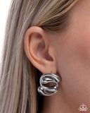 Swirled Sass - Silver Earring