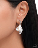 Adorably Audacious - White Earring
