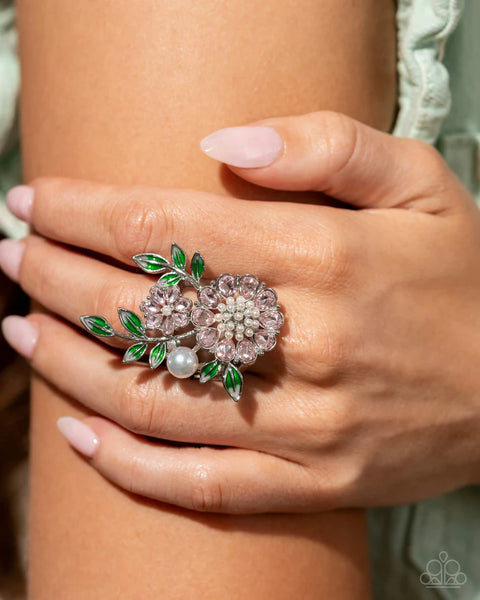 Budding Bling - Pink ring