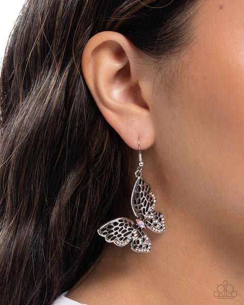 Fresh Flutter - Orange Butterly Earrings