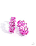 Historic Hearts - Pink Earrings