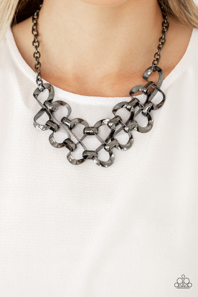 Work, Play, and Slay - Black Necklace