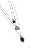 Tide Drifter - Black Necklace