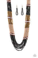 Paparazzi Rio Roamer -  Black Necklace