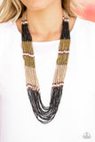 Paparazzi Rio Roamer -  Black Necklace