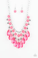 Beauty School Drop Out - Pink Necklace