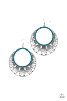 Paparazzi Mod Mood - Blue Earrings