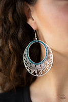 Paparazzi Mod Mood - Blue Earrings