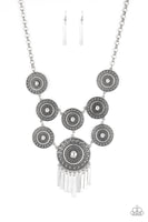 Paparazzi Modern Medalist - Silver Necklace