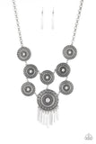 Paparazzi Modern Medalist - Silver Necklace