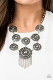 Paparazzi Modern Medalist - Silver Necklace