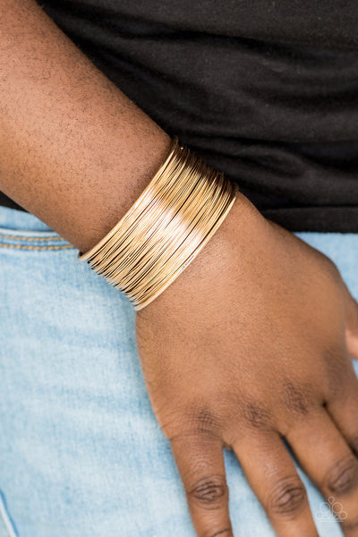 Paparazzi Wire Warrior - Gold