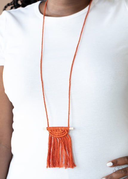 Paparazzi Between You and MACRAME - Orange