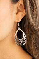 Stylish Serpentine - Silver Earring